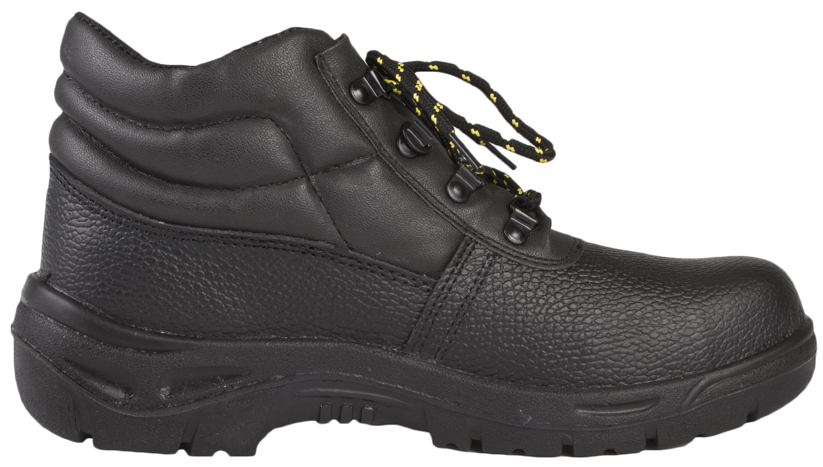 MENS WORK SAFETY STEEL TOE CAP LACE UP LEATHER ANKLE WORK BOOT NON SLIP